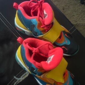 Nike Kids Sneakers with Red, Yellow, and Blue size 7